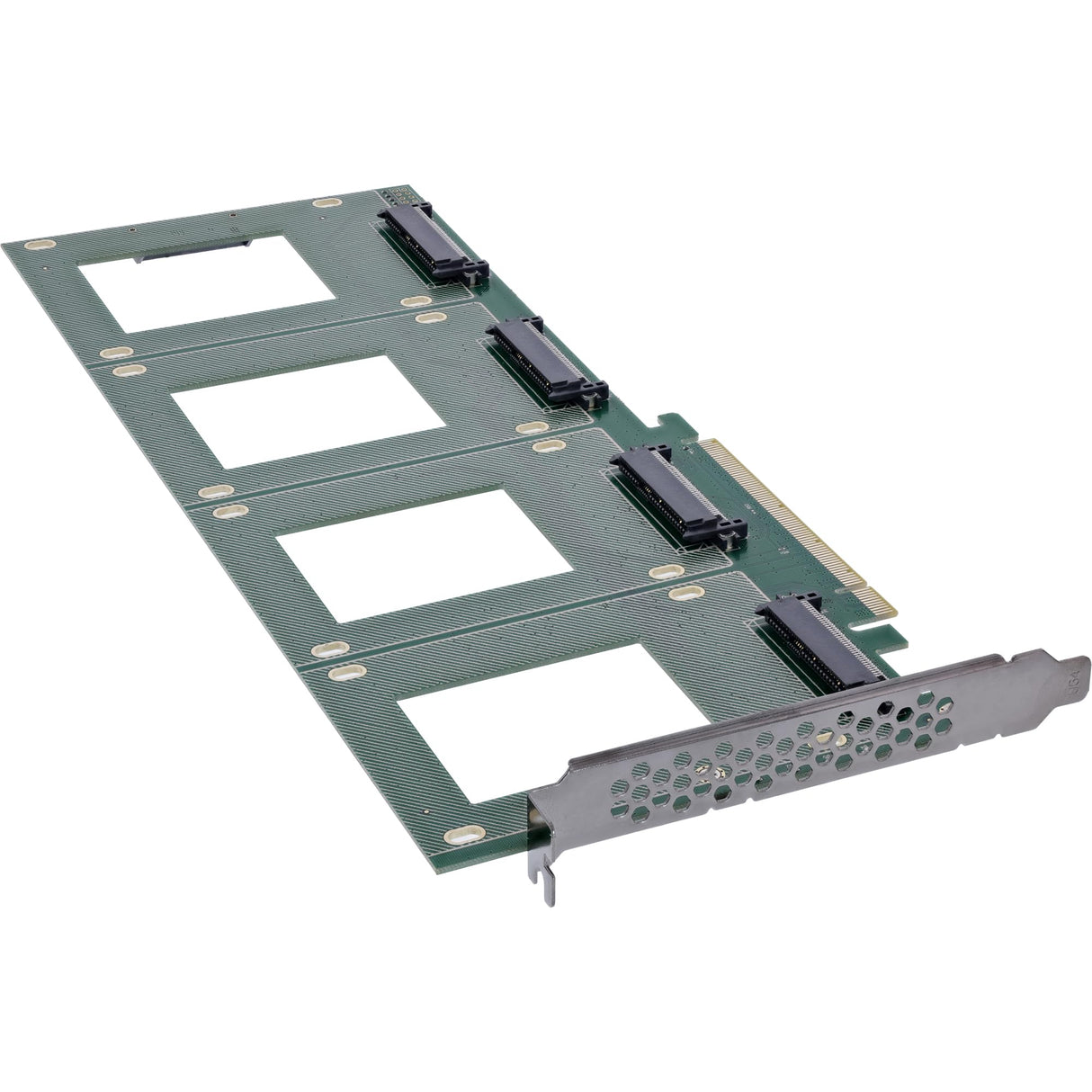 InLine® Tarjeta PCI Express para 4 Tarjetas internas U.2 NVMe SFF-8639 – Bifurcation, PCIe x16, 76660R