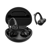 DCU TECNOLOGIC | Auriculares Bluetooth 5.0 Sport IPX-6| con Soporte Ergonómico en Silicona |Touch Control | A Prueba de Sudor y Agua | Compatible con Android y iOS | 10m Rango de transmisión | Negro