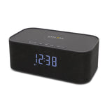 Explore Scientific BCC1001 - Altavoz estéreo Bluetooth con función de Despertador y Carga, Color Negro