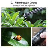 NEEWER Lente de sonda Macro 2X de 135° 18 mm con Rosca de 17 mm para grabación de Video de teléfono móvil, para Jaula de teléfono NEEWER/Funda de teléfono con Adaptador de Lente de 17 mm Compatible