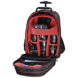 Hama | Mochila para cámara de Fotos réflex (Mochila para Equipo fotográfico con Ruedas, Funda para cámara de Fotos, tamaño 30x23x50cm, Soporte para trípode Incluido) Negro