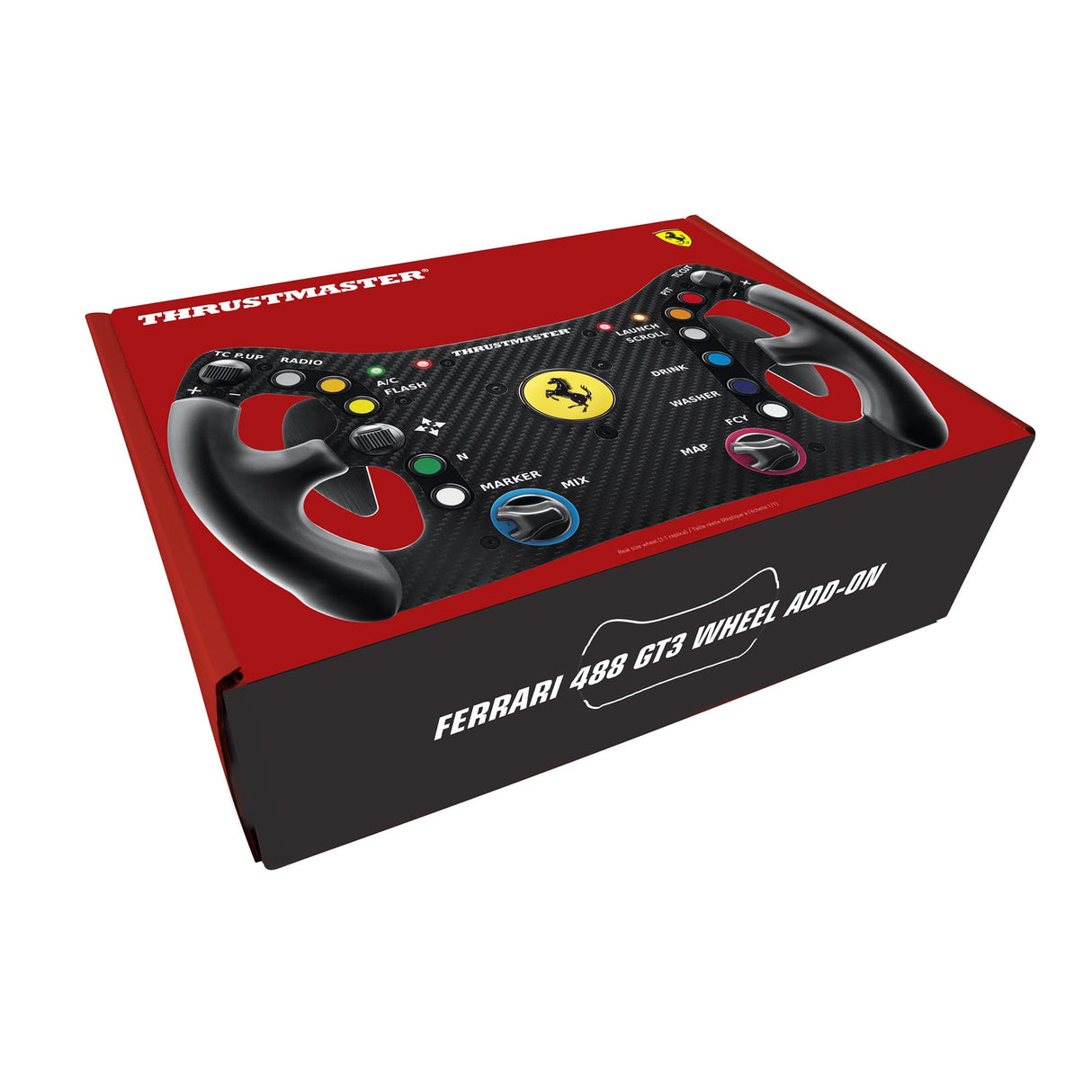 Thrustmaster Ferrari 488 GT3 Wheel Add-On, Aro de Volante de Carreras, PC, PS5, PS4, Xbox Series X|S, Xbox One, Con Licencia Oficial de Ferrari