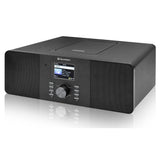 Roadstar IR-540D+BT/BK Microcadena Radio Internet Wi-Fi y Digital Dab+/ FM, Reproductor CD-MP3, Bluetooth, USB para Carga Rápida, AUX IN, Mando a Distancia, Conexión Auriculares, Negro