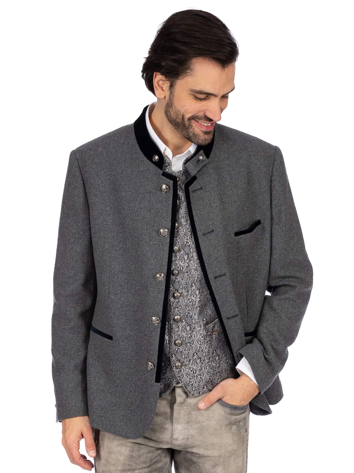 Stockerpoint Jacke Quintus Chaqueta de Traje de Negocios, Azul Noche de Piedra, 50 para Hombre