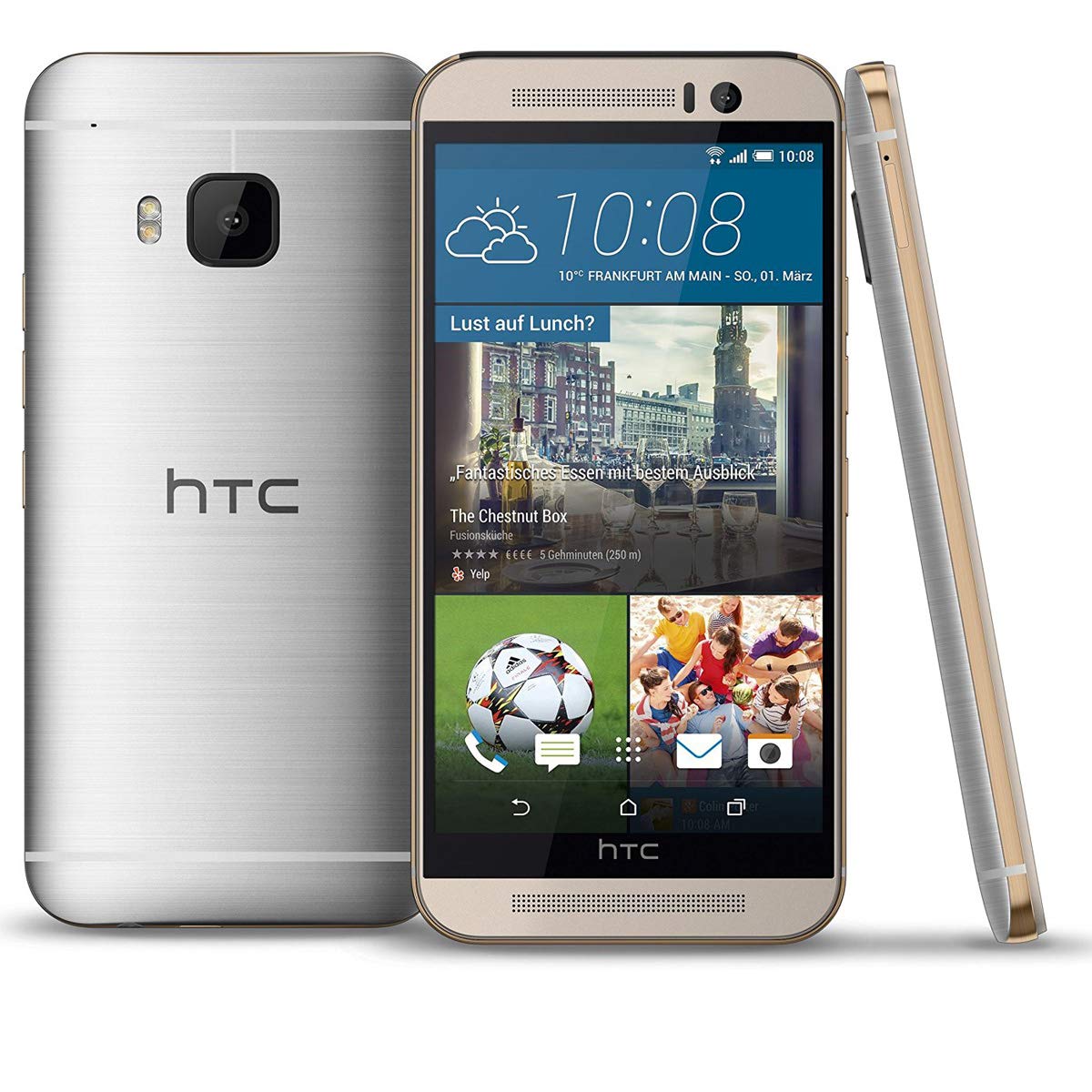 HTC One M9 - Smartphone libre Android (pantalla 5", cámara 20.7 Mp, 32 GB, 3 GB RAM), plateado