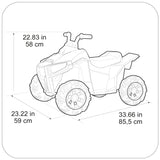 FEBER - Quad Boxer- Vehículo eléctrico a batería de 12V, con Marchas adelante, atrás y Freno, hasta 5 km/h, Cargador Incluido, 45 min de Juego,de 3 a 5 años, Verde,Famosa(FEN03000) Versión Actual