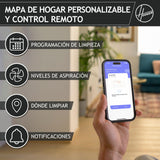 Hoover Robot Aspirador, Succión 4000 Pa, Navegación Láser, Wi-Fi, Base de Carga con Retorno Automático, Sensor de Obstáculos, Mapeo del Hogar [HG4]