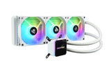 ENERMAX LIQMAX III ARGB 360 Refrigerador Líquido para CPU, TDP 360W, 3x Ventilador 120 ARGB PWM, Bomba de Doble Cámara, Intel LGA 1700, 1200, 115X, AMD AM5, AM4, Caja de Control RGB Incluida, Blanco