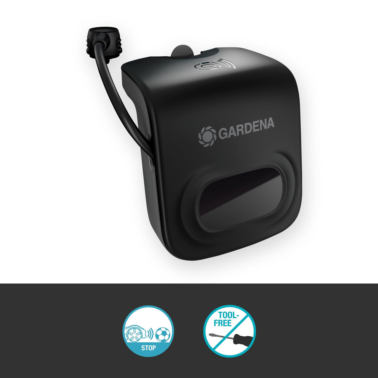 Gardena Radar anticolisión para robots cortacésped inteligentes SILENO: compatible con modelos pro, max y free, evita colisiones, fácil instalación sin herramientas (15022-20)