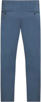 Tommy Hilfiger Pantalones Chino Hombre Bleecker Printed Structure Slim Fit, Azul (Aegean Sea), 28W/34L