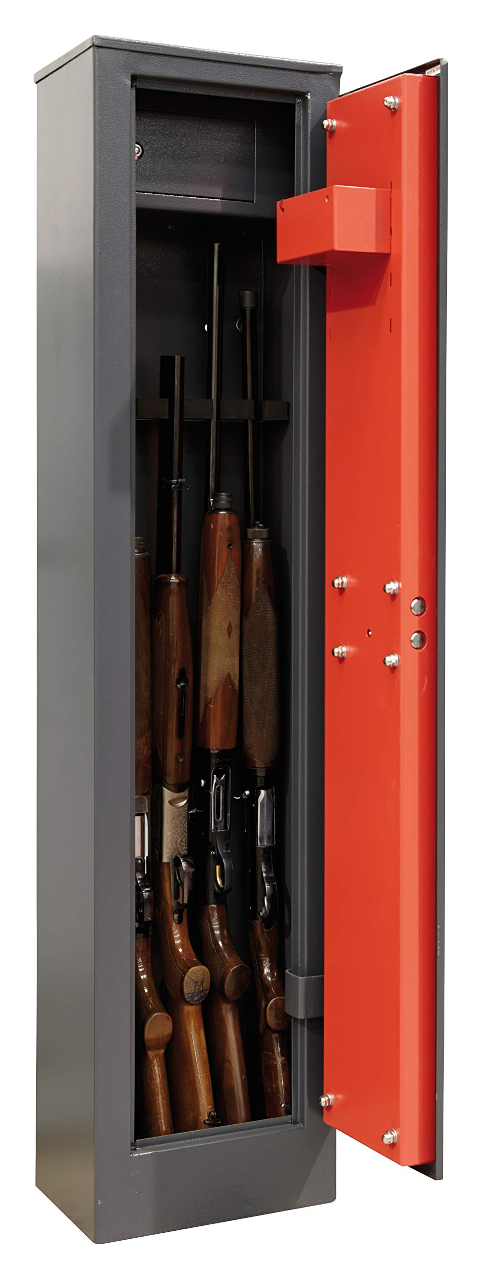 ARREGUI Braco ARM050 Armero de Acero para 5 Escopetas | Armero para Rifles con Cajón Interior | Caja Fuerte para Armas |FRANCIA e ITALIA: válido para todas armas | ESPAÑA y PORTUGAL: no homologado