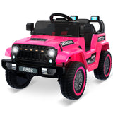 Coche eléctrico para niños de 12 V, Coche Infantil con Mando a Distancia de 2,4 G, Coche eléctrico con Bluetooth, música, claxon y Faros, 3-6,5 km/h, vehículo Infantil eléctrico para niños de 3 a 8