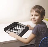 Lexibook, Chessman FX Juego de Ajedrez Electrónico con Teclado Táctil y Efectos de Luz y Sonido 32 Piezas 64 Niveles de Dificultad, Negro/Plateado, CG1335