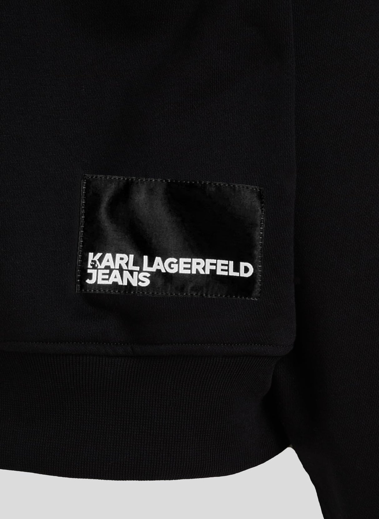 KARL LAGERFELD JEANS, para Mujer, Sudadera Normal con el Logotipo Essential, Negro, Extrapequeños