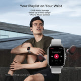 Amazfit GTS 2 Smartwatch - Reloj de pulsera Inteligente con llamada bluetooth, 90 modos deportivos, Monitor de saturación de oxígeno, Sangre y de Frecuencia Cardíaca, 3 GB Gris