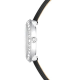 Swarovski Reloj Matrix Tennis, Fabricado en Suiza, Correa de Piel, Negro, Acero Inoxidable