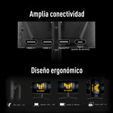 ASUS TUF Gaming VG27AQML5A Monitor de 27 Pulgadas QHD Fast IPS, 300Hz, 0.3ms, G-Sync y AMD FreeSync Premium, ELMB Sync, VESA, DisplayHDR 400, 95% DCI-P3, DisplayWidget Center, IA Gaming