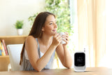 Explore Scientific BCR2001 - Radio Despertador con función Dab+, Bluetooth, Toma USB, batería Recargable, Color Blanco