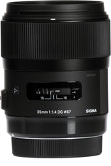 Sigma 340306 35 mm / F 1,4 DG HSM - Objetivo para Nikon (distancia focal fija 35mm, apertura f/1.4-16) color negro