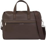 Calvin Klein Maletín para Portátil Hombre Must Laptop Bag Elegante, Marrón (Java Brown Pebble), Talla única