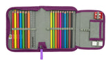 Lässig Set de Mochila Escolar de 7 Piezas para niños/School Set Slim Unique Lilac