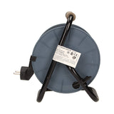 Orno AE-1339 Mini Tambor De Cable 15m con 4 tomas de corriente, soporte de metal y protección térmic (Gris)
