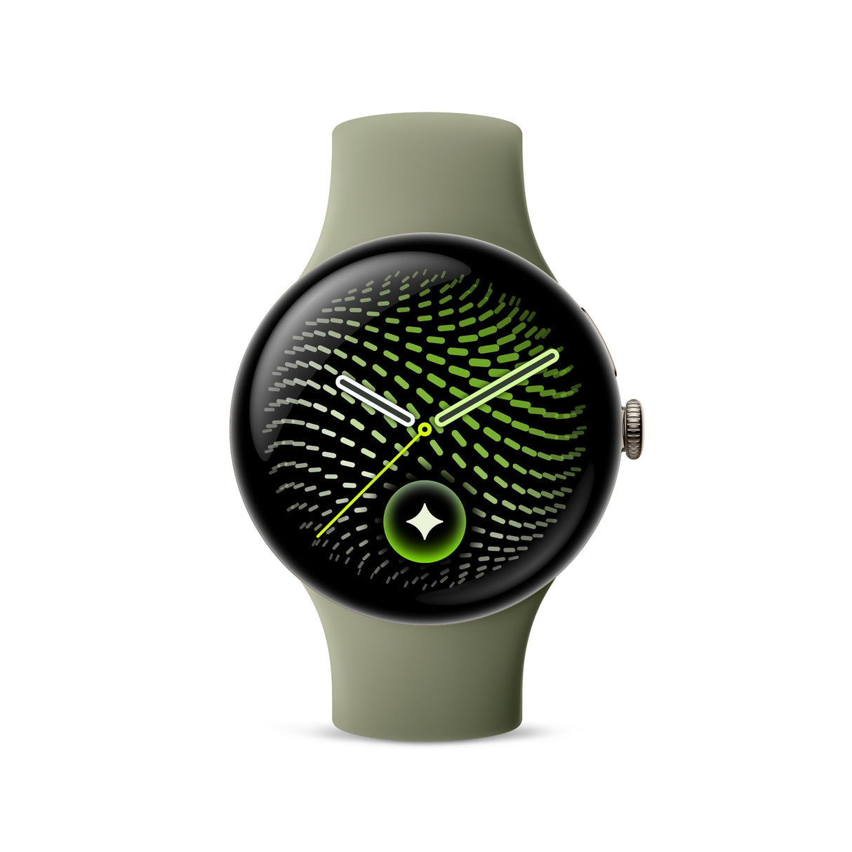 Google Pixel Watch 5 (45 mm) - Smartwatch - Pyrite Case/Olive Band, LTE