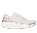 Skechers Go Run Elevate 2.0 Badric, Zapatillas Mujer, Natural Textile/Pink Trim, 39.5 EU