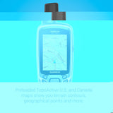 Garmin GPSMAP 65 - GPS de Mano Resistente con sensores de navegación y mapas TopoActive de Europa