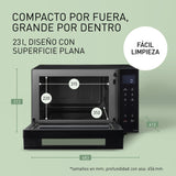 Panasonic NN-DF38PBEPG Horno Microondas y Grill, 1000W, 23L, Inverter, Modo Eco Combi, Plato no Giratorio, 16 Programas Automáticos, Bandeja Esmaltada, Rejilla Alambre, Fácil Limpieza, Negro