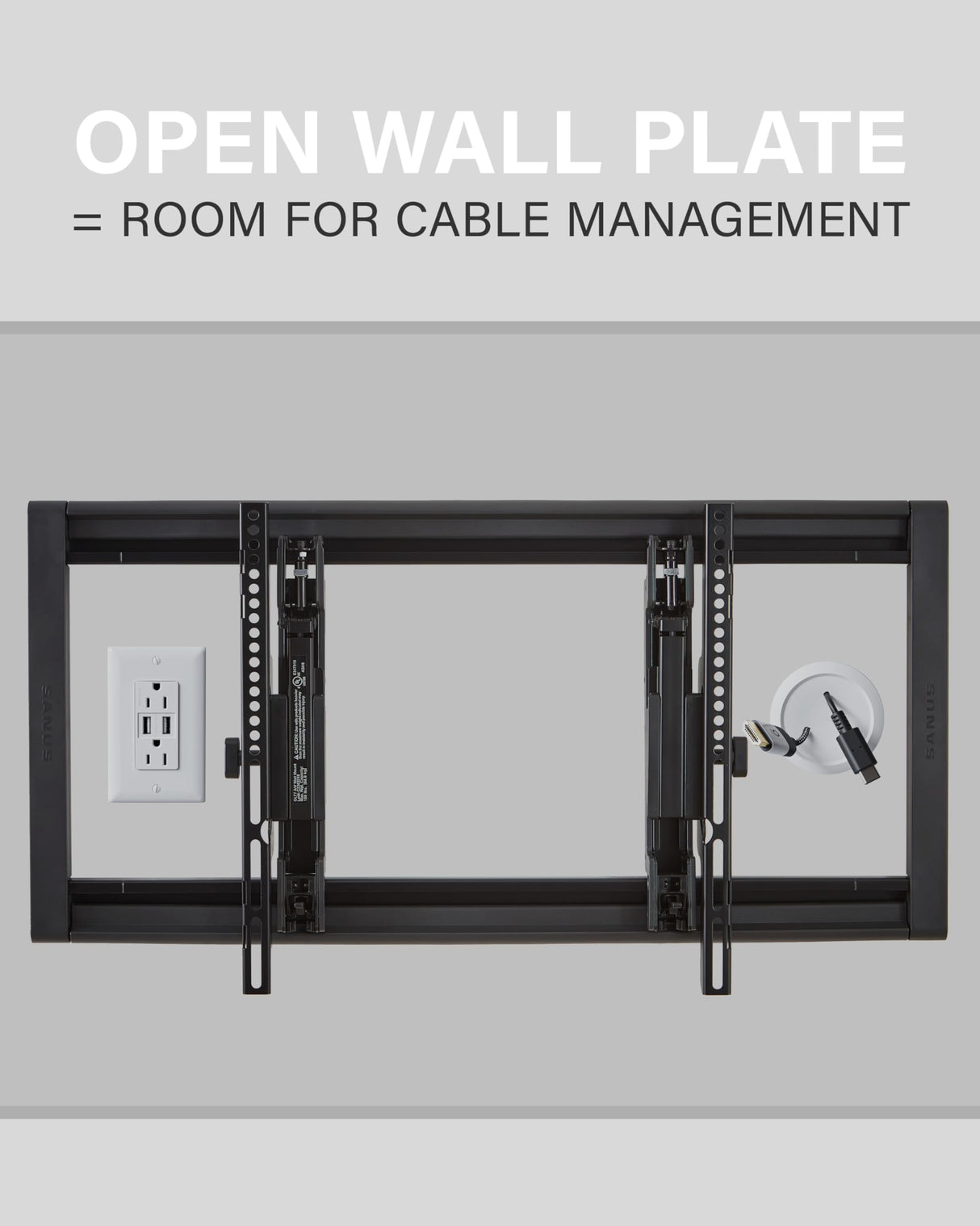 Sanus VLT7-B2 - Soporte Giratorio para TV (42-90 Pulgadas), Color Negro