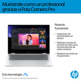 HP Omnibook X Flip - Ordenador portátil Convertible de 14" 2K IPS táctil (Intel Ultra 7-258V EVO, 32GB RAM, 1TB SSD, Intel ARC Graphics, Windows 11 Home) Silver- Teclado QWERTY Español