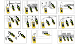 Chauvin Arnoux P01141626 C.A 6681 Locat-N - Detector de líneas, color negro, amarillo y rojo
