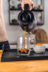 ZWILLING ENFINIGY Cafetera de filtro con jarra térmica de 1,25l, Cafetera con calentador, para 10 tazas, Función blooming, Acero inoxidable, Negro