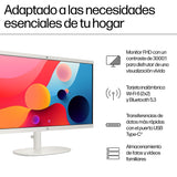 HP All-in-One 22-dg0014ns - Ordenador de 21.5" (Intel N100, 8GB RAM, 256GB SSD, Intel UHD Graphics, Windows) - White - Teclado QWERTY Español