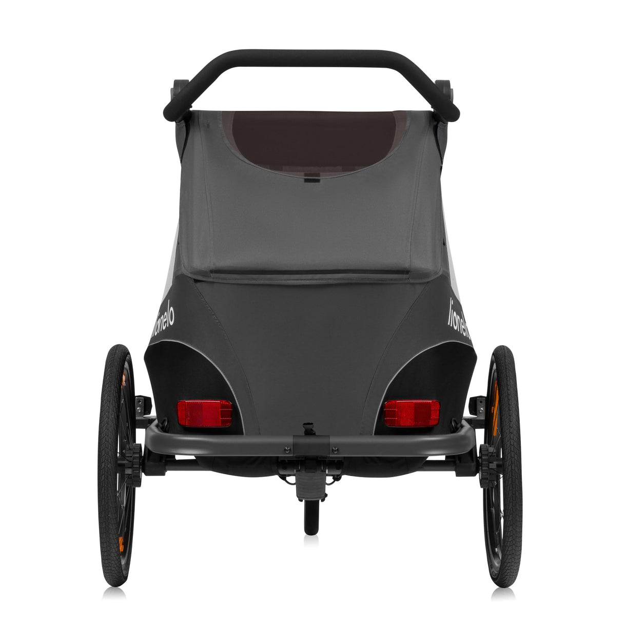 LIONELO Cama Remolque Infantil 2 en 1 para Bicicleta con función de Cochecito para 1 o 2 niños de 6 Meses a 6 años, Peso 2 x 22 kg, suspensión, Ruedas Grandes, Capota Impermeable