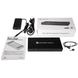 Sonnet Echo 20 Thunderbolt 4 SuperDock – Estación de Acoplamiento con 3 Thunderbolt 4, HDMI 2.1, 8 USB 10Gbps, Ethernet 2.5Gb, SSD NVMe, SD UHS-II, Carga 100W – Compatible con Mac, PC, iPad