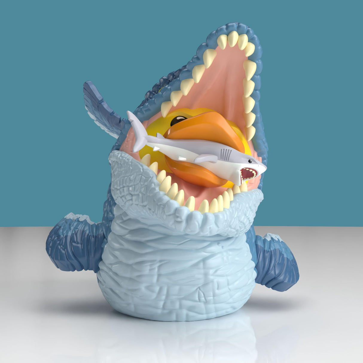 TUBBZ XL: Jurassic Park - Mosasaurus Figura Gigante Coleccionable de Pato de Goma Disfrazado