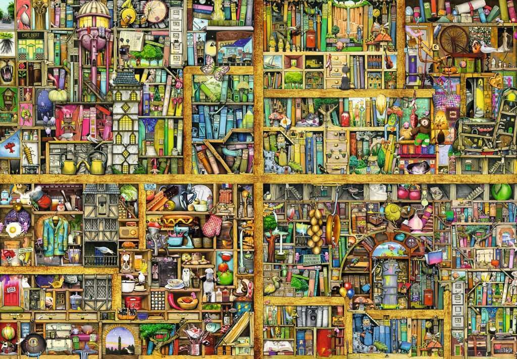 Ravensburger - Puzzle XXL Librería Mágica, Rompecabezas para Adultos, Regalo para Niños de 14+ Años, Juego Educativo y Estimulante, 18000 Piezas, 276x192 cm