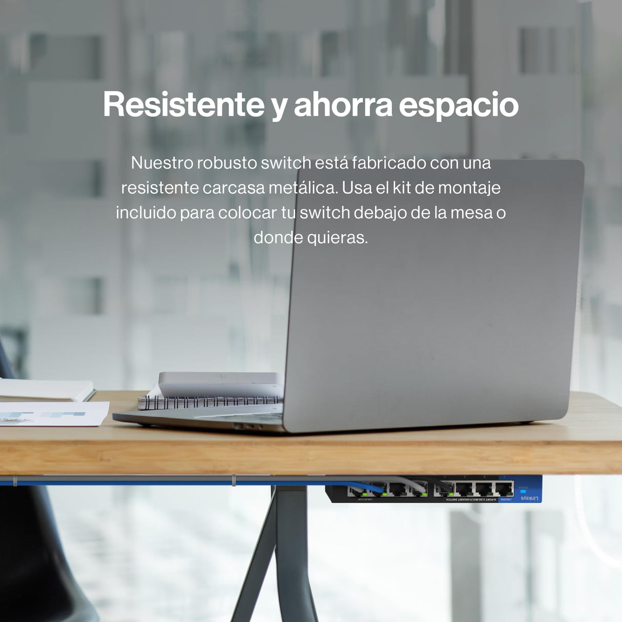 Switch PoE++ multigigabit Linksys no administrado de 8 Puertos y 2,5 G | Ethernet bajo Consumo | Control dúplex Completo | para WiFi 6/6E/7 y cámaras IP | Carcasa metálica | Presupuesto PoE de 180 W