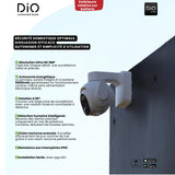 DIO Connected Home - Juego de 2 cámaras Exteriores giratorias con batería de 3 MP