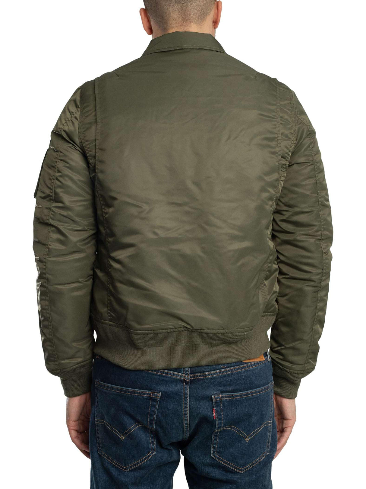 Schott NYC 210100RS, Chaqueta para Hombre, Kaki Del Ejército, M