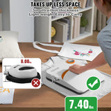 VEVOR Prensa de Calor Portátil 30 x 25 cm Para Camisetas - Máquina de Transferencia 750W - Temperatura 40-205 °C - Uso Doméstico y Bricolaje