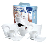 Villeroy & Boch NewWave Juego de Cappuccino, 8 pz, Porcelana, Blanco, 8 Unidad (Paquete de 1), 4