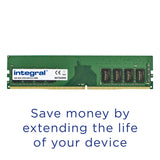Integral 32GB(2x 16GB) DDR4 RAM 2400MHz DIMM Kit de memoria para PC de escritorio