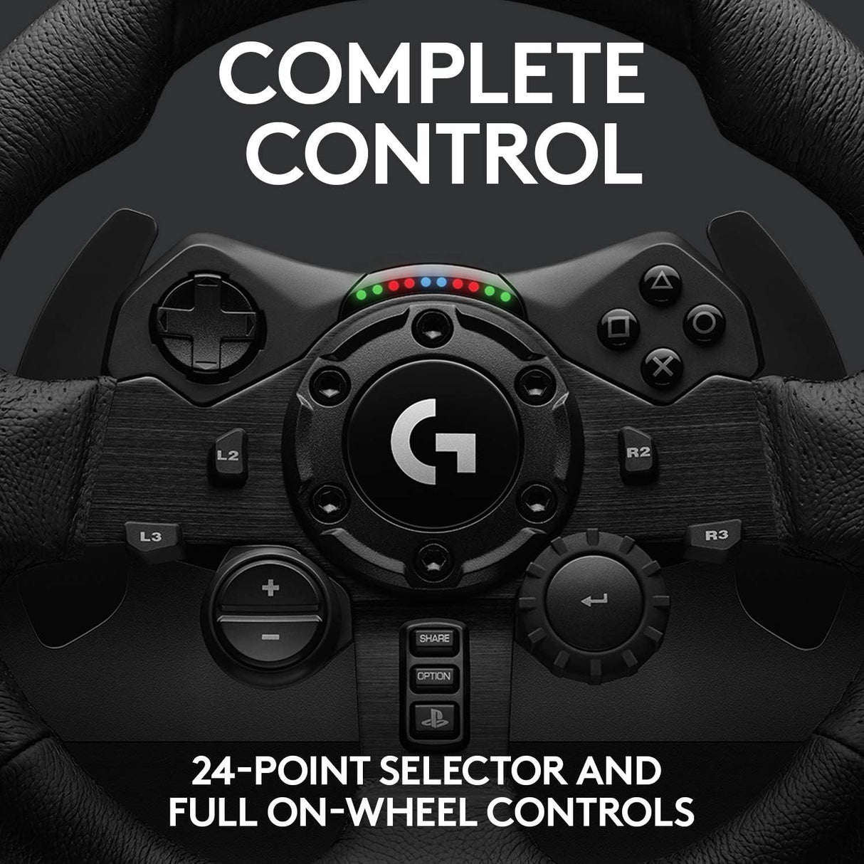 Logitech G923 Volante y Pedales de Carrera para PS5, PS4 y PC, Uk Inglés Enchufe de alimentación, Tipo G, Negro