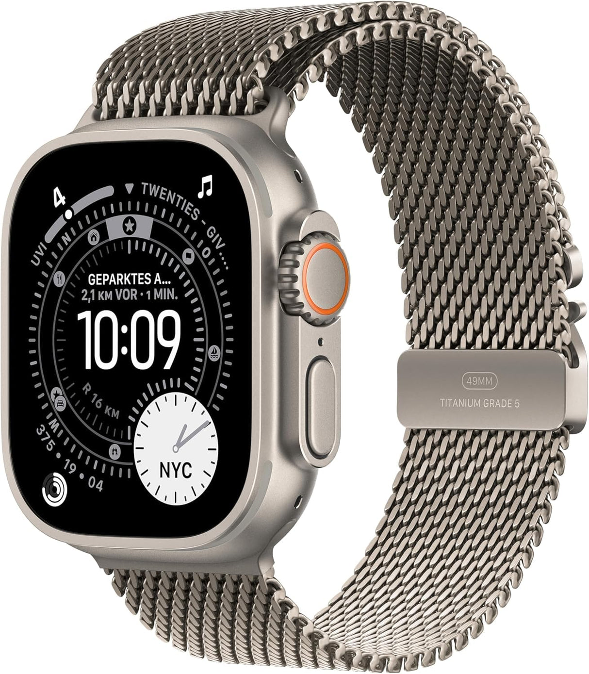 Apple Watch Ultra 3 (2025) natural titanium 49mm 5G natural titanium milanese Loop Size M