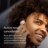 DENON PerL True Wireless Earbuds, Perfil de Sonido Personalizado, Auriculares con cancelación de Ruido, Auriculares Resistentes al Agua, con micrófonos Integrados y batería de Larga duración