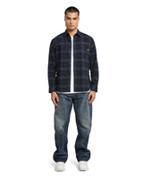 G-STAR Bristum 2.0 Slim Shirt Camiseta, India Ink Toby Check D23553-d748-h520, M Hombres