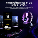 Corsair VOID RGB ELITE Auriculares Inalámbricos para Juegos - Sonido Envolvente 7.1 - Micrófono Omnidireccional - Almohadillas de Malla de Microfibra - Compatible iCUE - PC, Mac, PS5, PS4 - Blanco